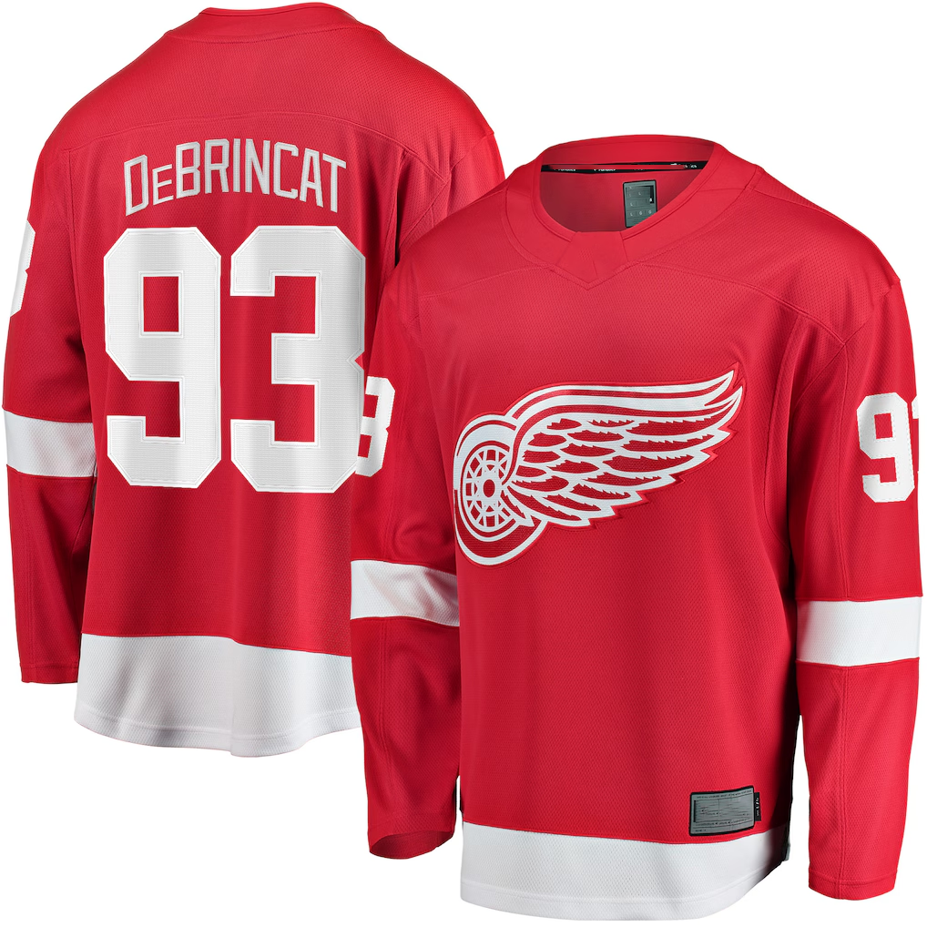 Trusc D.Red wings #93 Alex DeBrincat Red Breakaway Jerseys