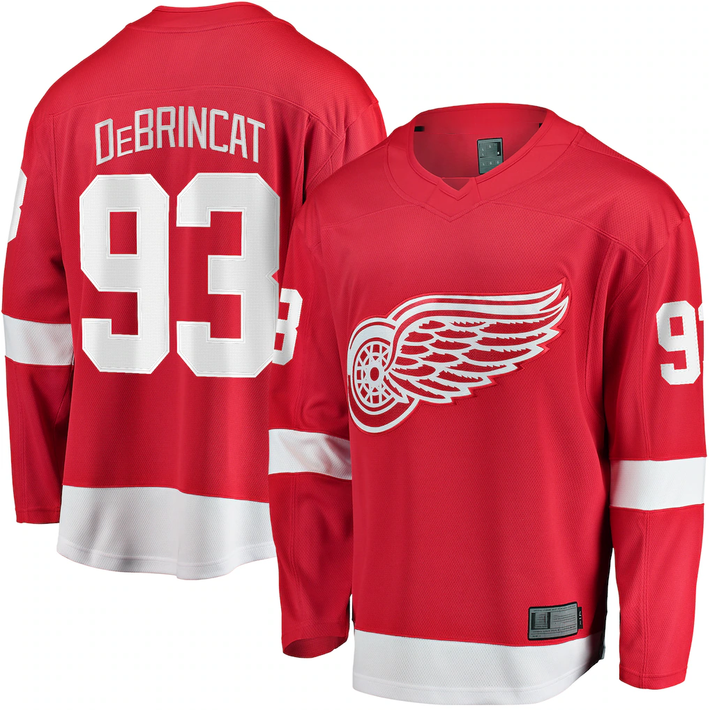 Trusc D.Red wings #93 Alex DeBrincat Red Home Breakaway Jerseys