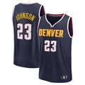 Trusc D.Nuggets #23 Cameron Johnson Navy Fast Break Replica Jerseys - Icon Edition
