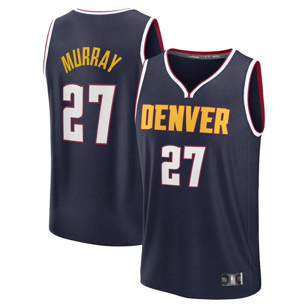 Trusc D.Nuggets #27 Jamal Murray Navy Fast Break Replica Player Jerseys - Icon Edition