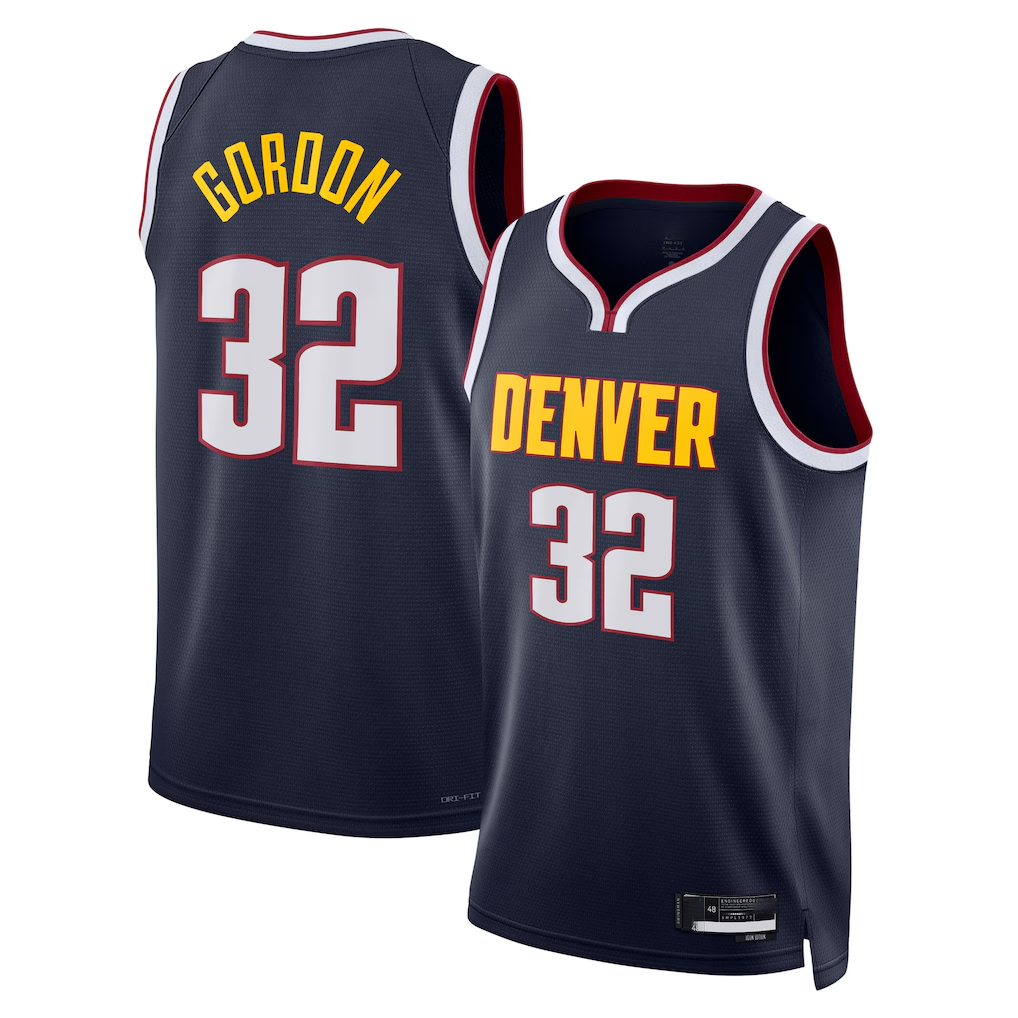 Trusc D.Nuggets #32 Aaron Gordon Navy Swingman Replica Jerseys - Icon Edition