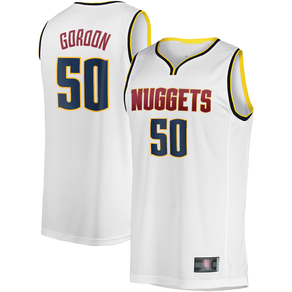 Trusc D.Nuggets #50 Aaron Gordon White Fast Break Player Jerseys - Association Edition