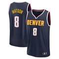 Trusc D.Nuggets #8 Peyton Watson Navy Fast Break Replica Player Jerseys - Icon Edition