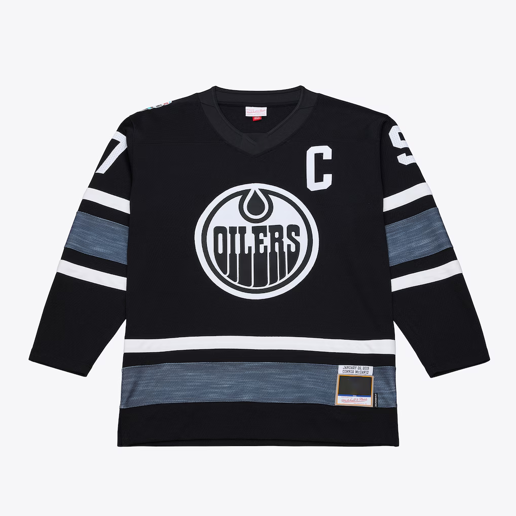 Trusc E.Oilers Connor McDavid Mitchell & Ness Black 2019 All-Star Game Power Play Jerseys