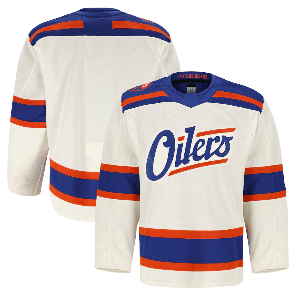 Trusc E.Oilers Light Beige Alternate Authentic Pro Jerseys