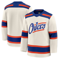 Trusc E.Oilers Light Beige Alternate Premium Jerseys