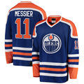 Trusc E.Oilers #11 Mark Messier Blue Premier Breakaway Retired Player Jerseys