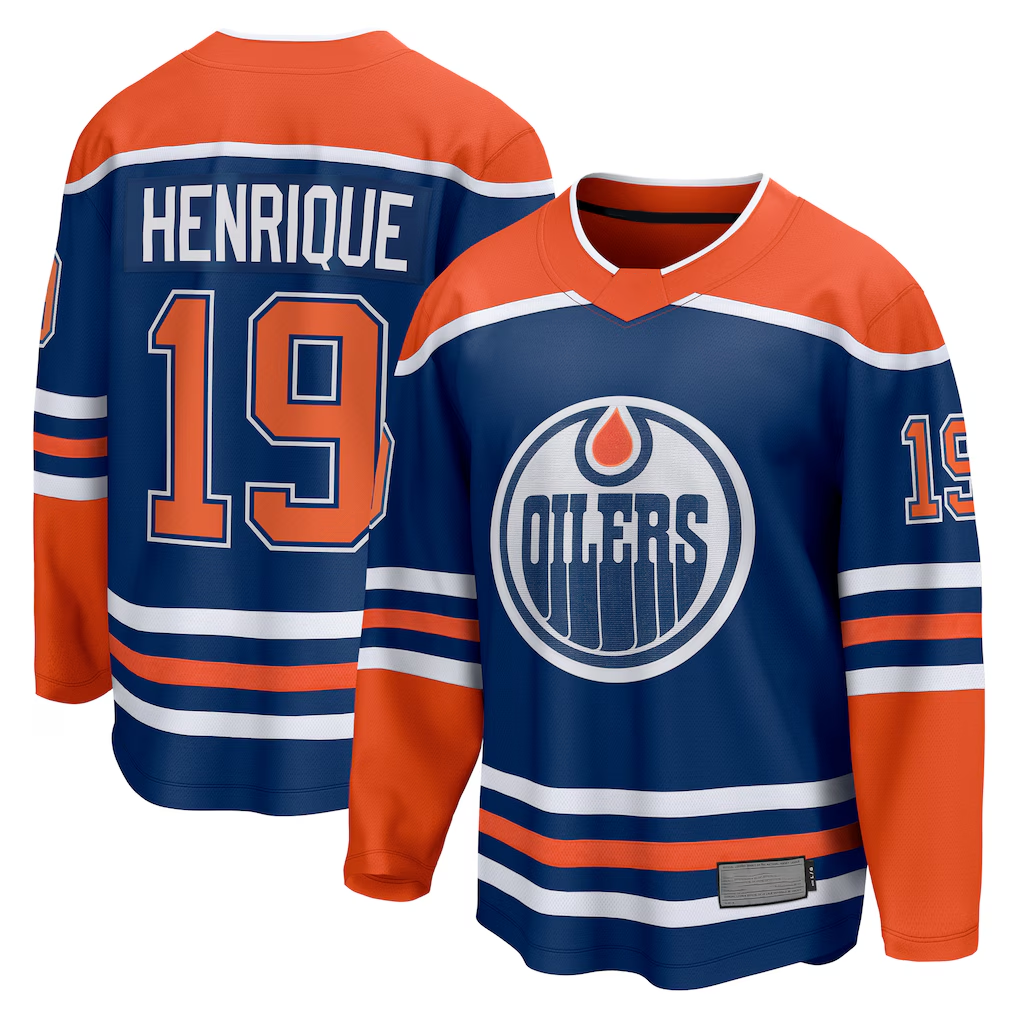 Trusc E.Oilers #19 Adam Henrique Royal Home Breakaway Jerseys