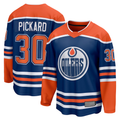 Trusc E.Oilers #30 Calvin Pickard Royal Home Premier Breakaway Player Jerseys