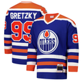Trusc E.Oilers #99 Wayne Gretzky Royal 1979-80 Power Play Jerseys
