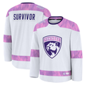 Trusc F.Panthers White Hockey Fights Cancer Survivor Practice Jerseys