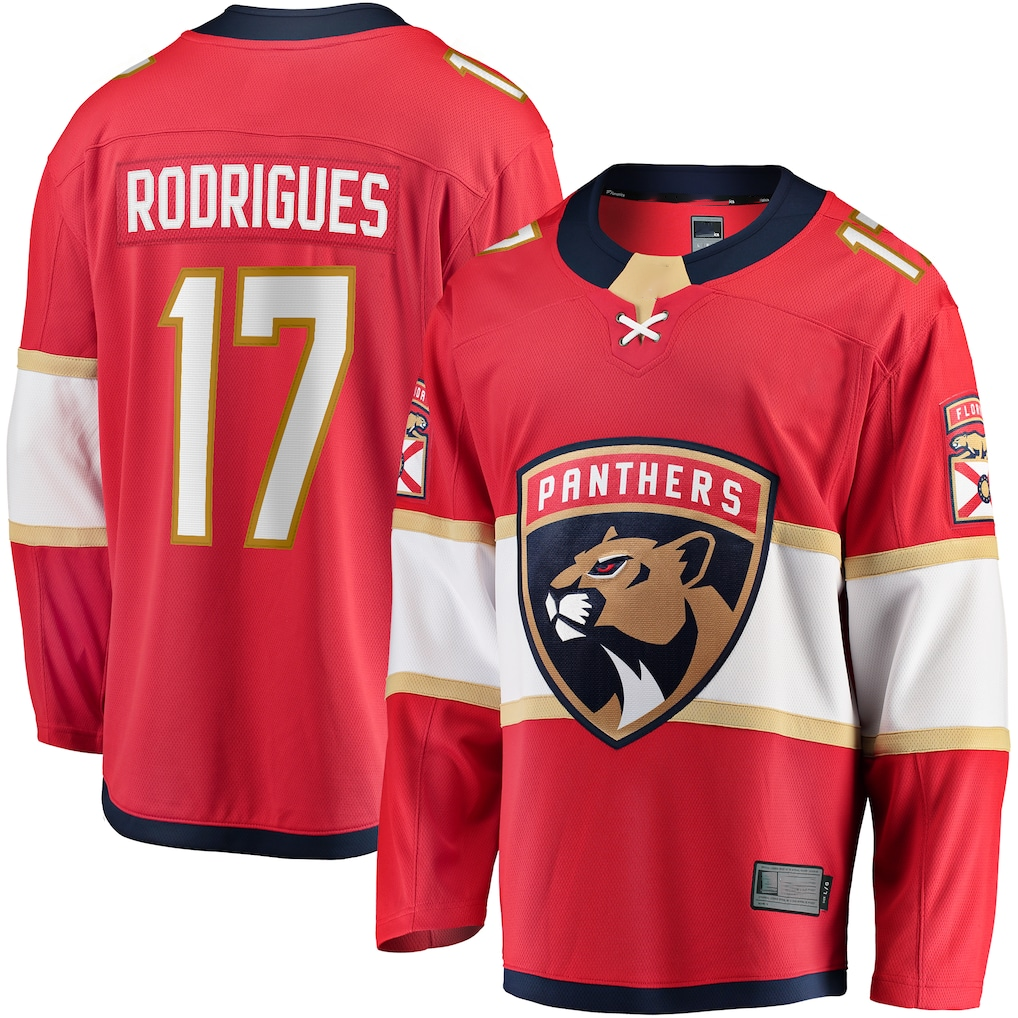 Trusc F.Panthers #17 Evan Rodrigues Red Home Breakaway Jerseys