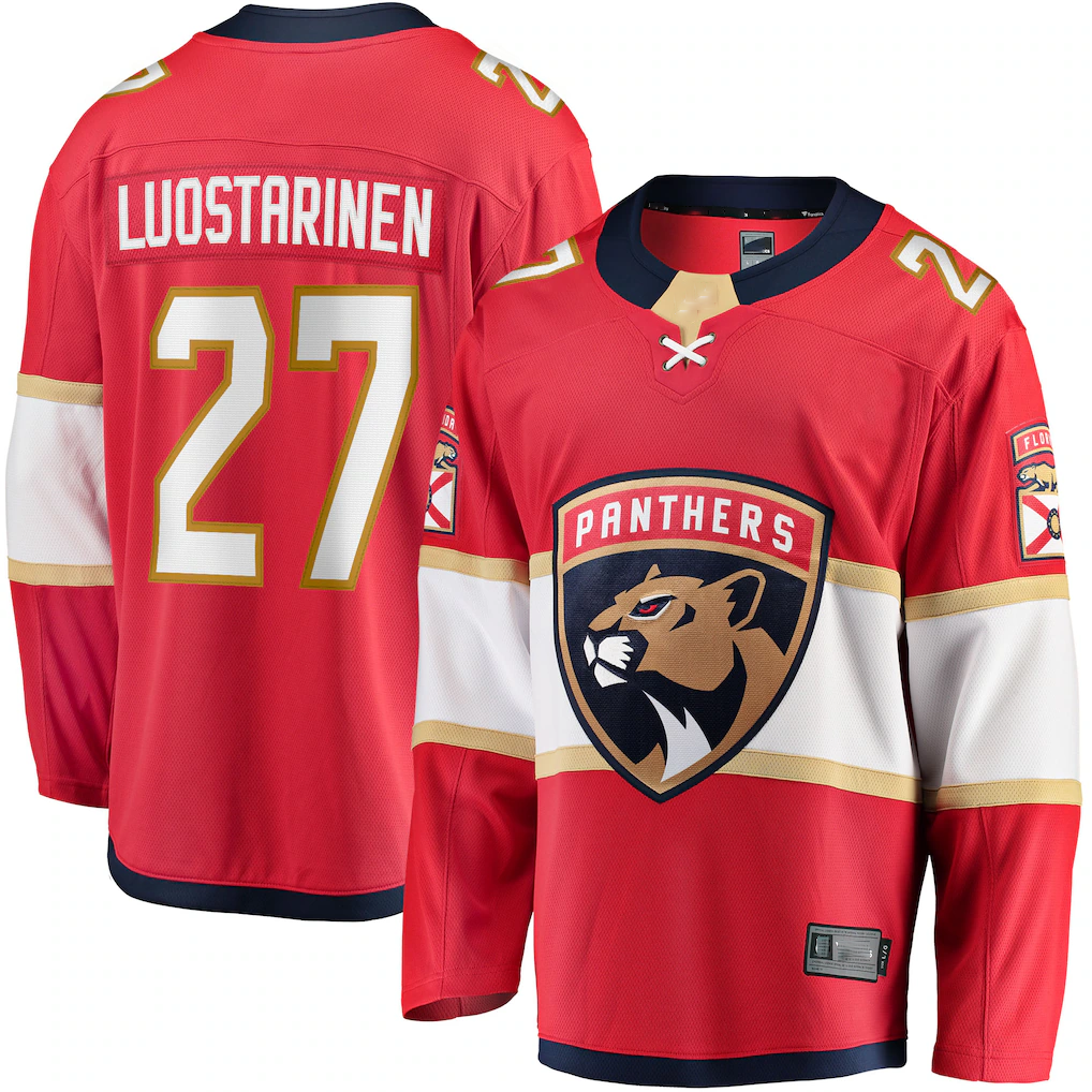 Trusc F.Panthers #27 Eetu Luostarinen Red Home Breakaway Player Jerseys