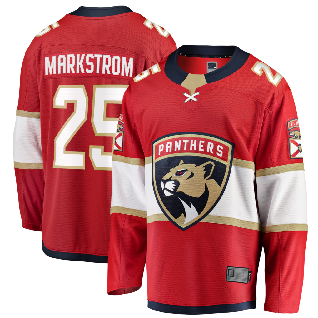 Trusc F.Panthers #29 Jacob Markstrom Red Home Breakaway Jerseys