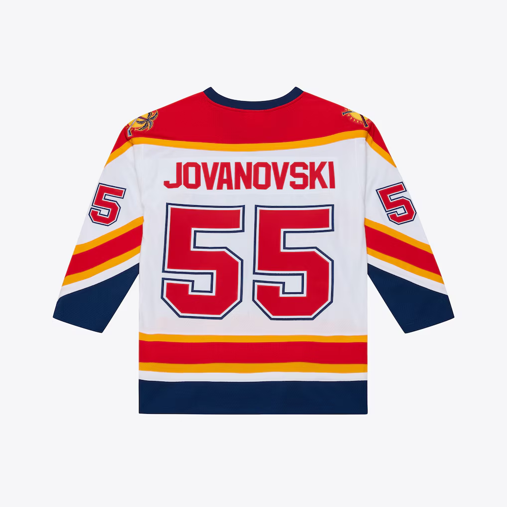 Trusc F.Panthers #55 Ed Jovanovski Mitchell & Ness White 1996 Power Play Jerseys