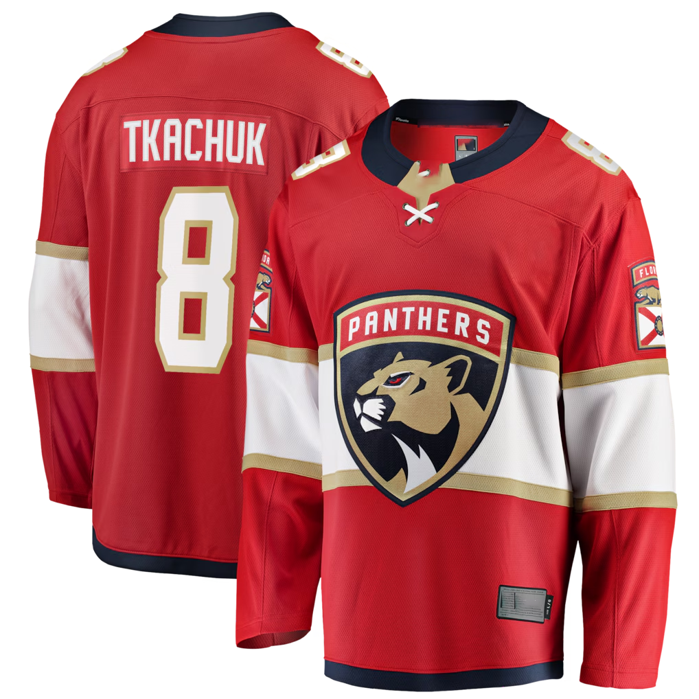 Trusc F.Panthers #8 Brady Tkachuk Red Home Breakaway Jerseys