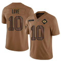 Trusc GB.Packers #10 Jordan Love Player Brown Salute To Service Limited Stitched Jerseys