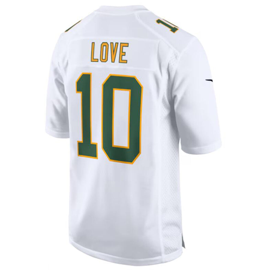 Trusc GB.Packers #10 Jordan Love White Fashion Game Jersey American Stitched Jerseys