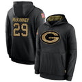 Trusc GB.Packers #29 Xavier McKinney Player Black Salute To Service Hoodies Game Stitched Jerseys
