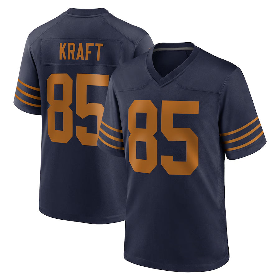 Trusc GB.Packers #85 Tucker Kraft Player Navy The 1923 Classic Game Stitched Jersey