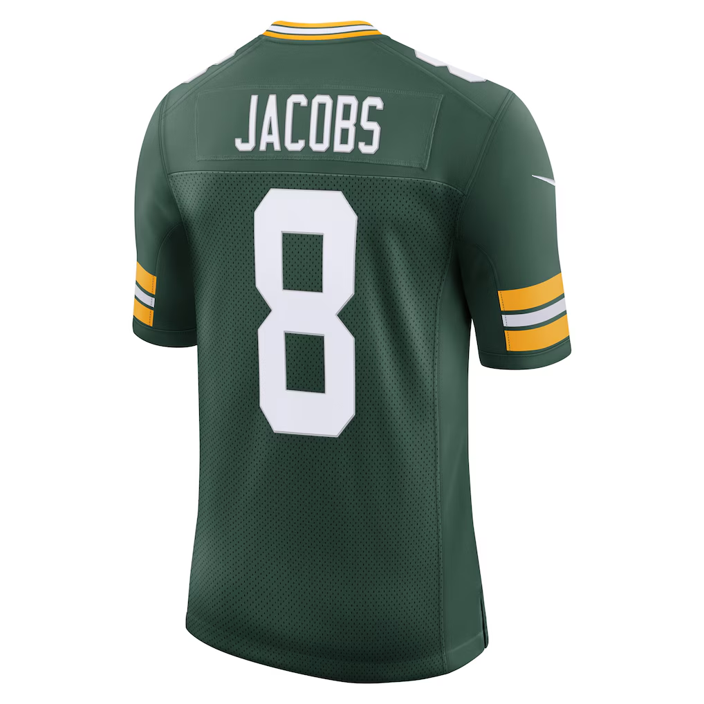 Trusc GB.Packers #8 Josh Jacobs Green Vapor Untouchable Stitched Limited Jerseys