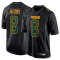Trusc GB.Packers #8 Josh Jacobs Player Black Fashion Game Stitched Jerseys