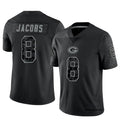 Trusc GB.Packers #8 Josh Jacobs Player Black RFLCTV Limited Stitched Jerseys