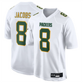 Trusc GB.Packers #8 Josh Jacobs Player White Fashion Game Stitched Jerseys