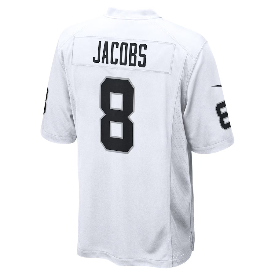Trusc GB.Packers #8 Josh Jacobs Player White Home Game Stitched Jerseys