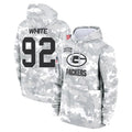 Trusc GB.Packers #92 Reggie White Player Camo Salute To Service Hoodies Game Stitched Jerseys