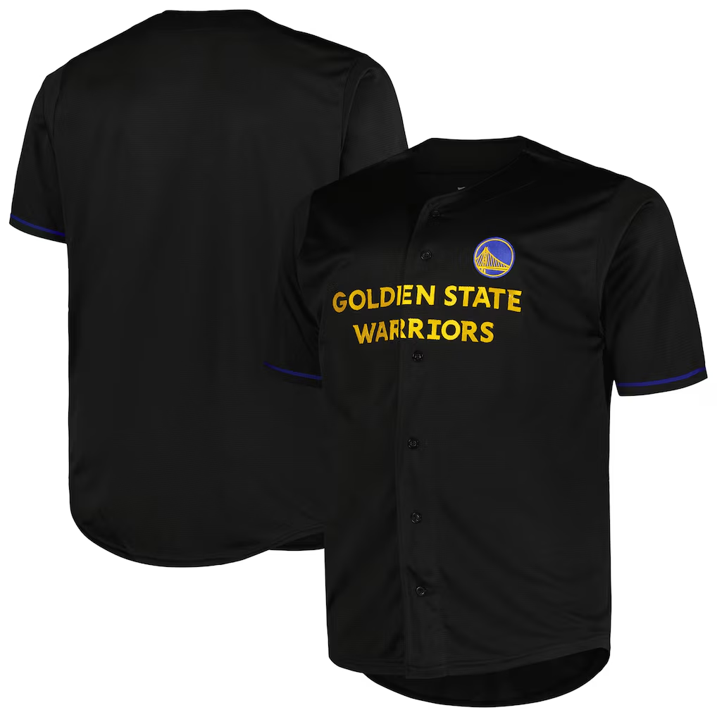 Trusc G.State Warriors Profile Black Big & Tall Pop Jerseys