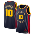 Trusc G.State Warriors #10 Jimmy Butler III Navy Swingman Jerseys - City Edition