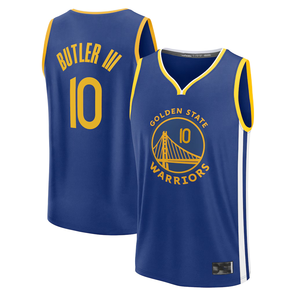 Trusc G.State Warriors #10 Jimmy Butler III Royal Fast Break Replica Player Jerseys - Icon Edition