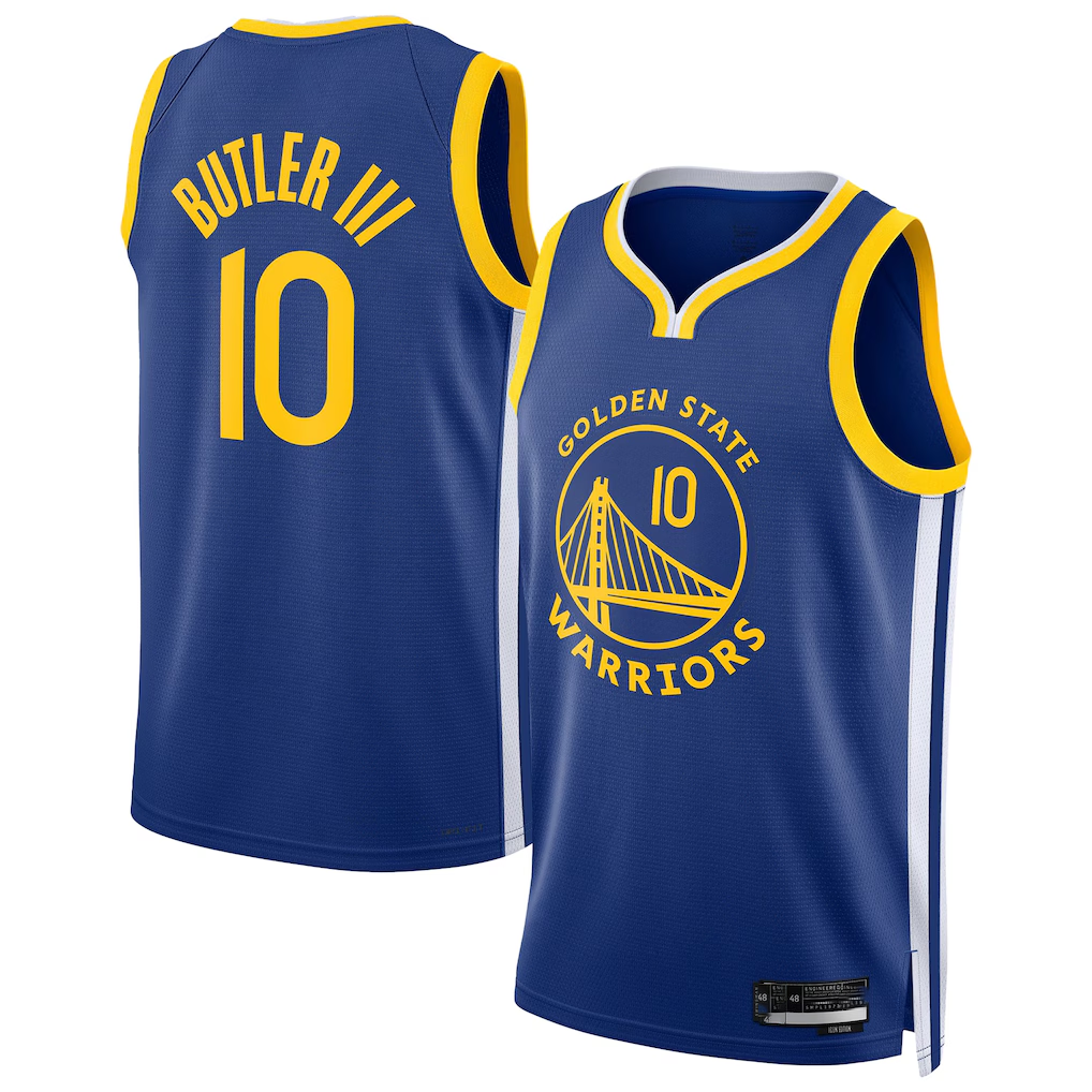 Trusc G.State Warriors #10 Jimmy Butler III Royal Swingman Player Jerseys - Icon Edition