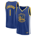Trusc G.State Warriors #1 Yaxel Lendeborg Royal 2026  Draft First Round Pick Fast Break Jerseys - Icon Edition