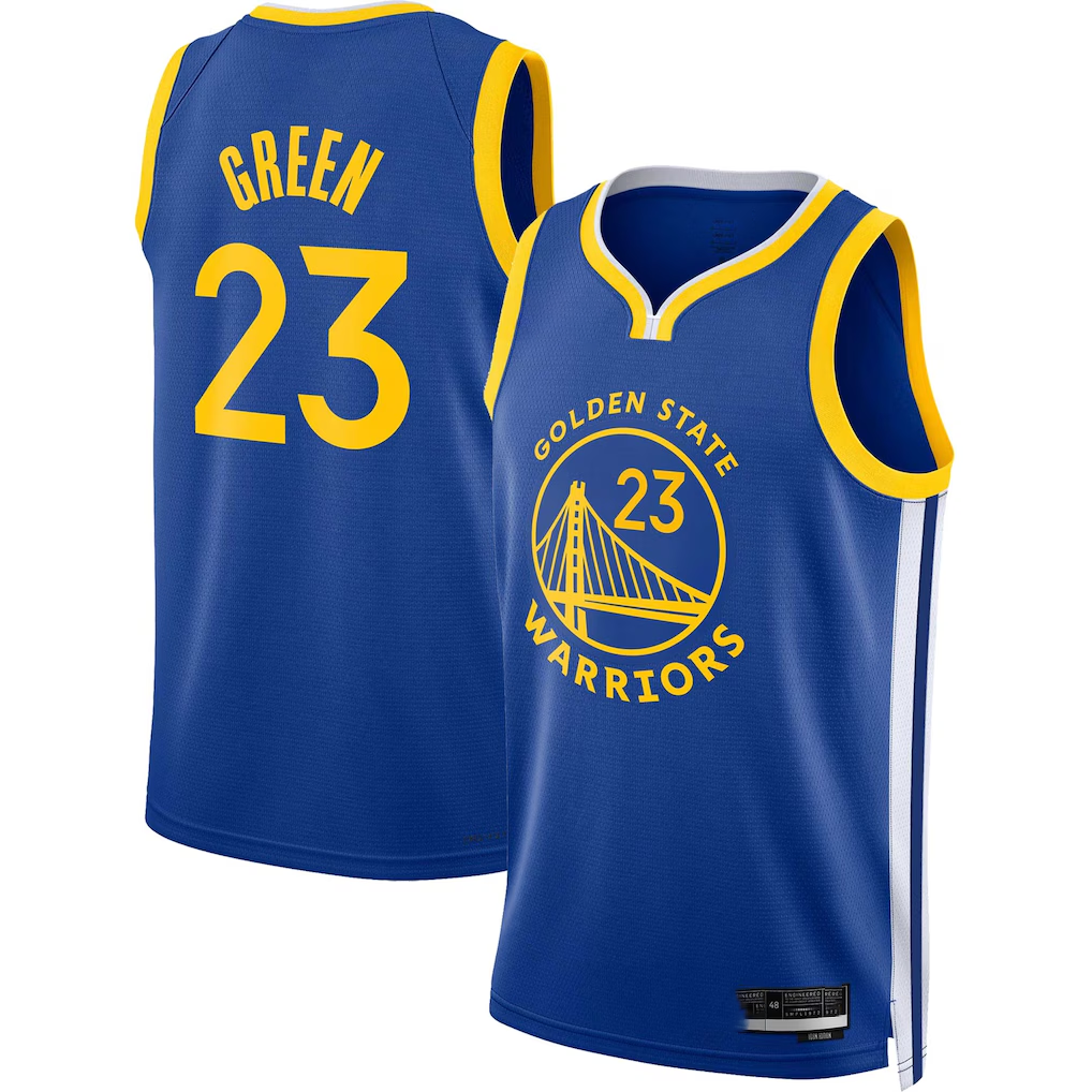 Trusc G.State Warriors #23 Draymond Green Royal Swingman Jerseys - Icon Edition