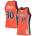 Trusc G.State Warriors #30 Stephen Curry Mitchell & Ness Orange Hardwood Classics Swingman Jerseys