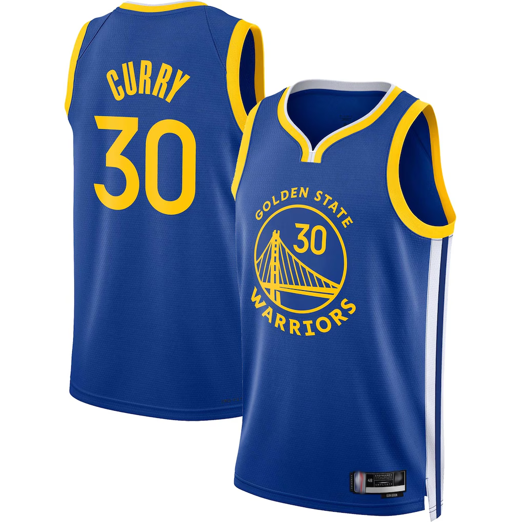 Trusc G.State Warriors #30 Stephen Curry Royal Swingman Jerseys - Icon Edition