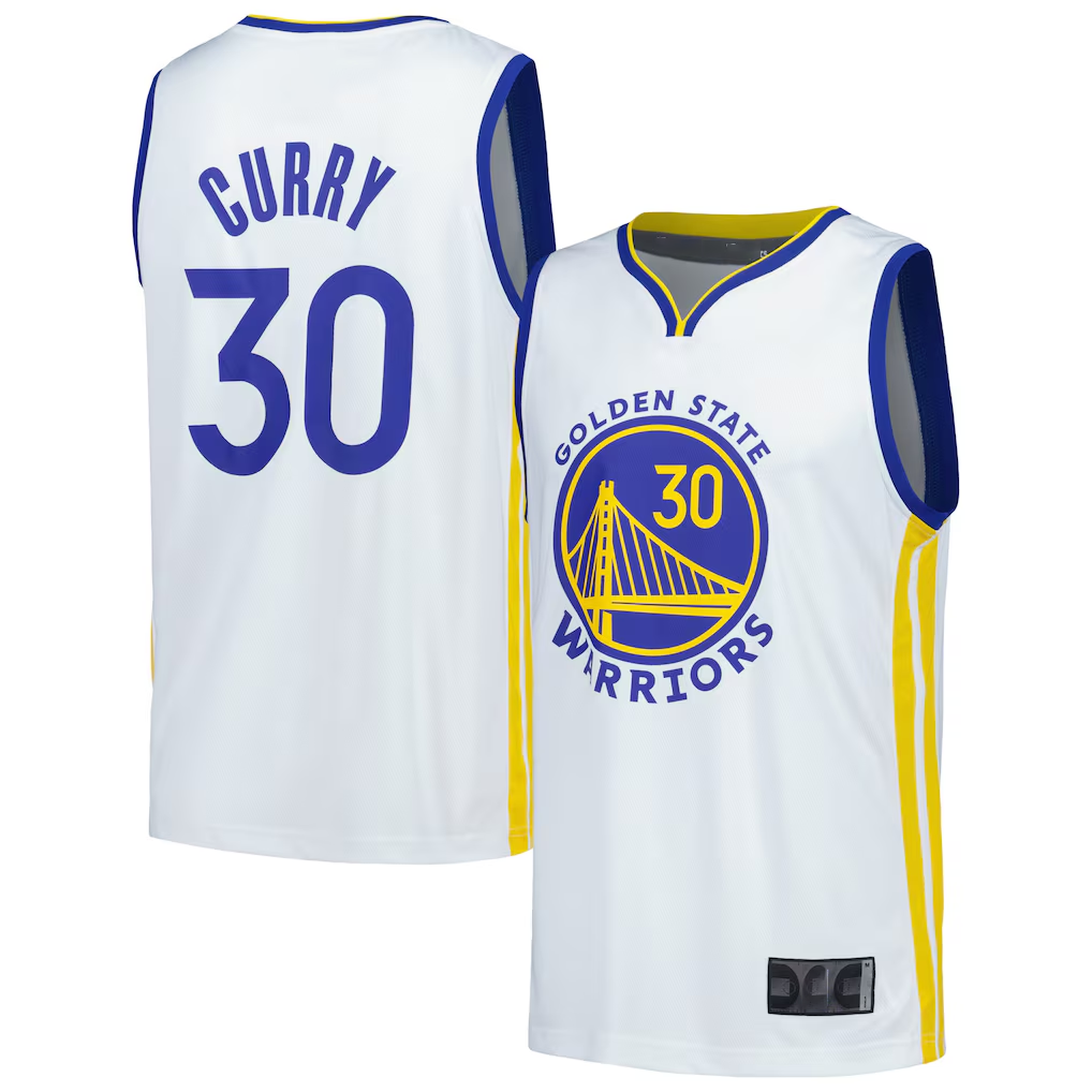 Trusc G.State Warriors #30 Stephen Curry White Fast Break Replica Player Jerseys - Association Edition