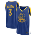 Trusc G.State Warriors #3 Will Richard Blue Fast Break Replica Jerseys - Icon Edition