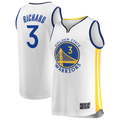 Trusc G.State Warriors #3 Will Richard White Fast Break Replica Player Jerseys - Association Edition