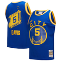 Trusc G.State Warriors #5 Baron Davis Mitchell & Ness Royal Hardwood Classics 200405 Swingman Jerseys