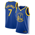 Trusc G.State Warriors #7 Kristaps Porzi??is Royal Swingman Jerseys - Icon Edition