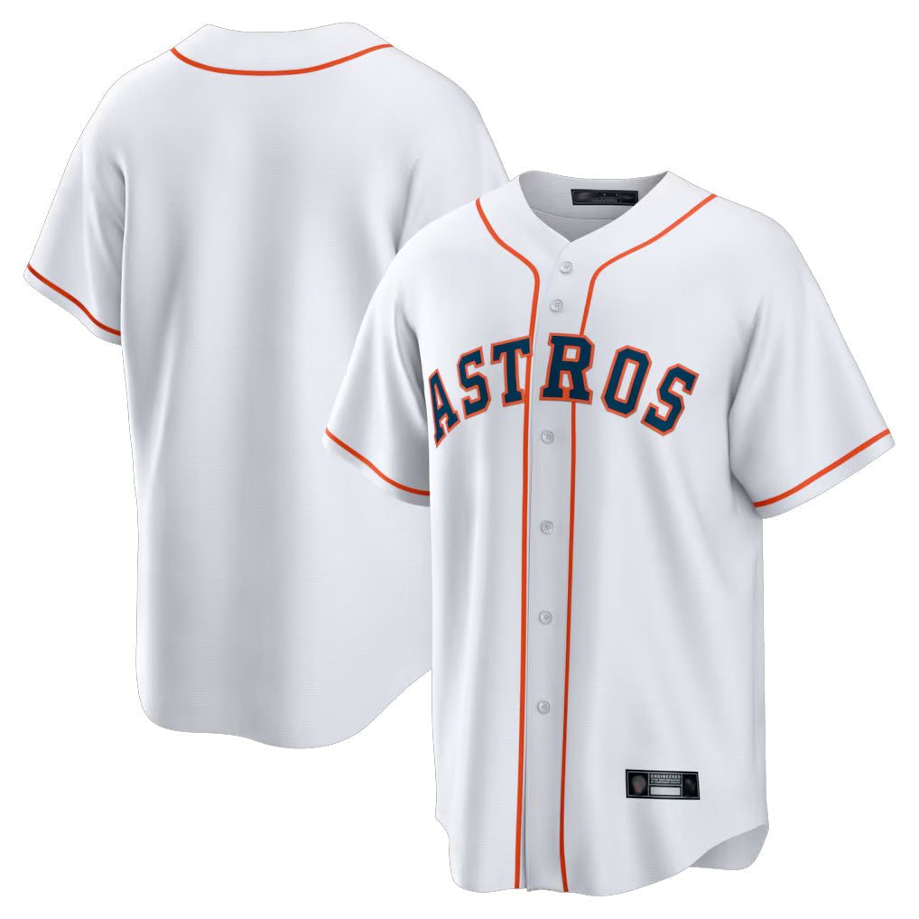 Trusc H.Astros White Home Game Blank Player Stitched Jerseys