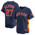 Trusc H.Astros #27 Jose Altuve Player Navy Home Limited Stitched Jerseys
