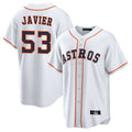 Trusc H.Astros #53 Cristian Javier Player White Home Game Stitched Jerseys