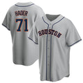 Trusc H.Astros #71 Josh Hader Player Gray Home Game Stitched Jerseys