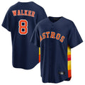 Trusc H.Astros #8 Christian Walker Player Navy Home Game Stitched Jerseys