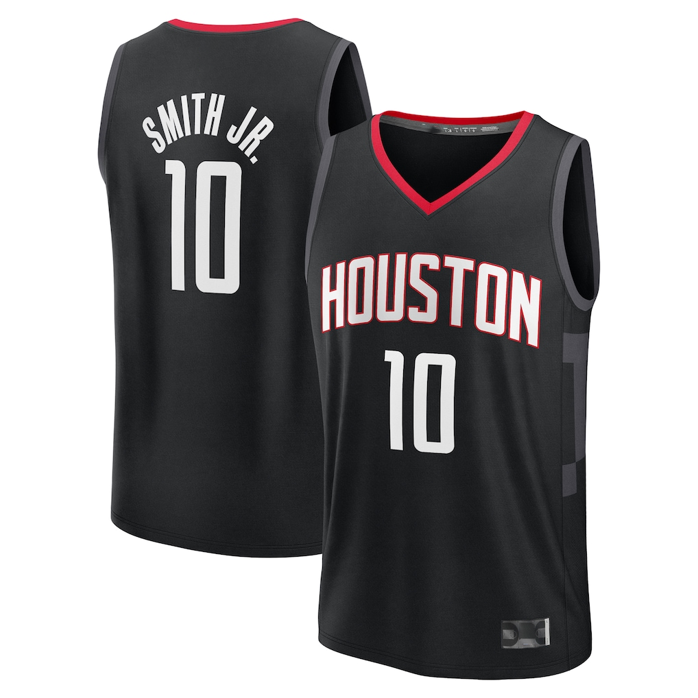 Trusc H.Rockets #10 Jabari Smith Jr. Black Fast Break Replica Player Stitched Jerseys-Statement Edition
