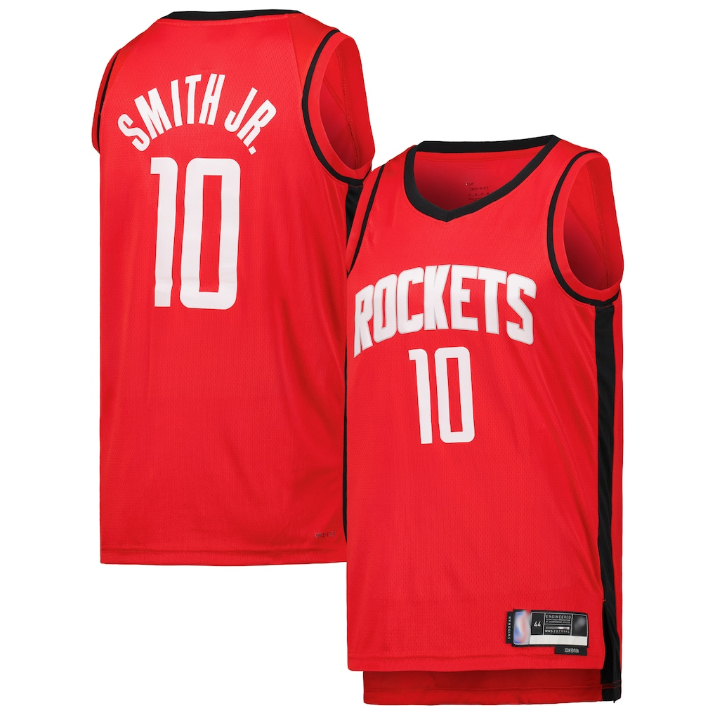 Trusc H.Rockets #10 Jabari Smith Jr. Red Swingman Stitched Jerseys-Icon Edition